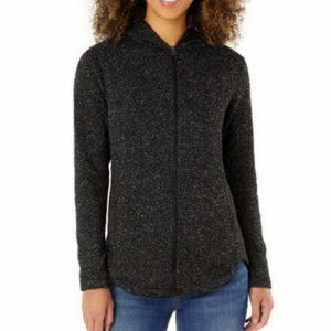 Eddie Bauer Womens Radiator 2.0 Fleece Jacket | Black | Full Zip Hoodie | NWT